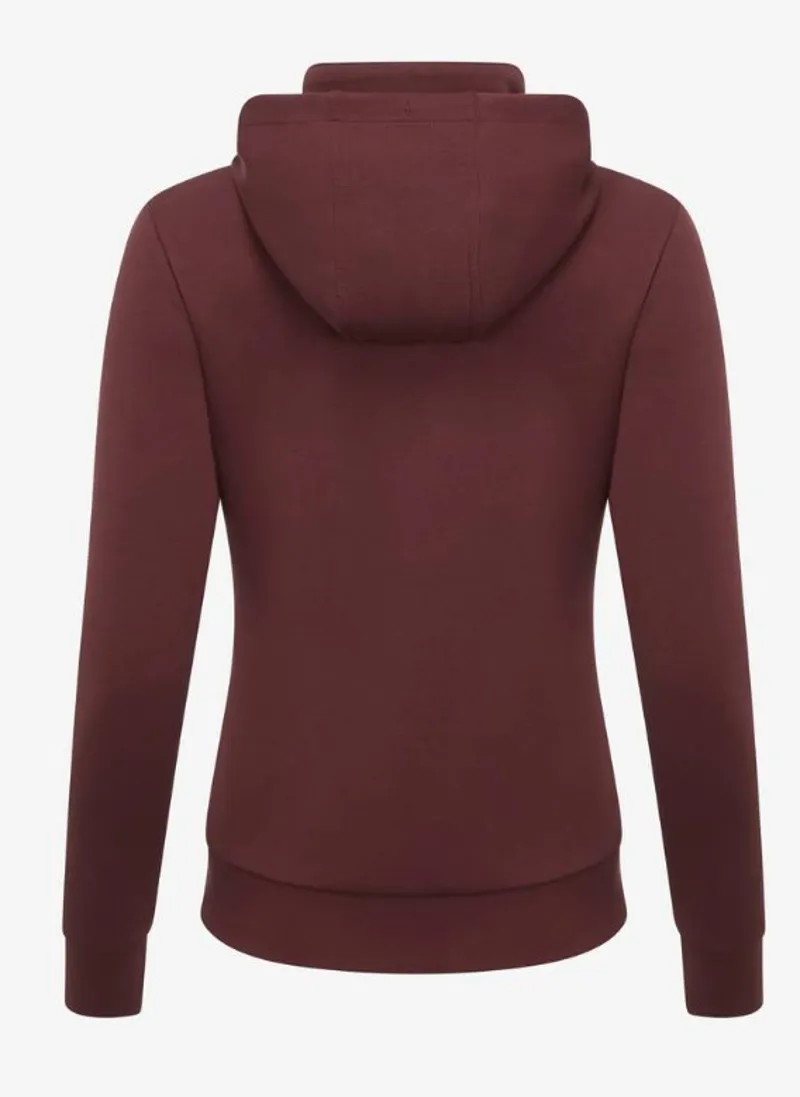 Le Mieux Elite Zip Through Hoodie Burgundy-3